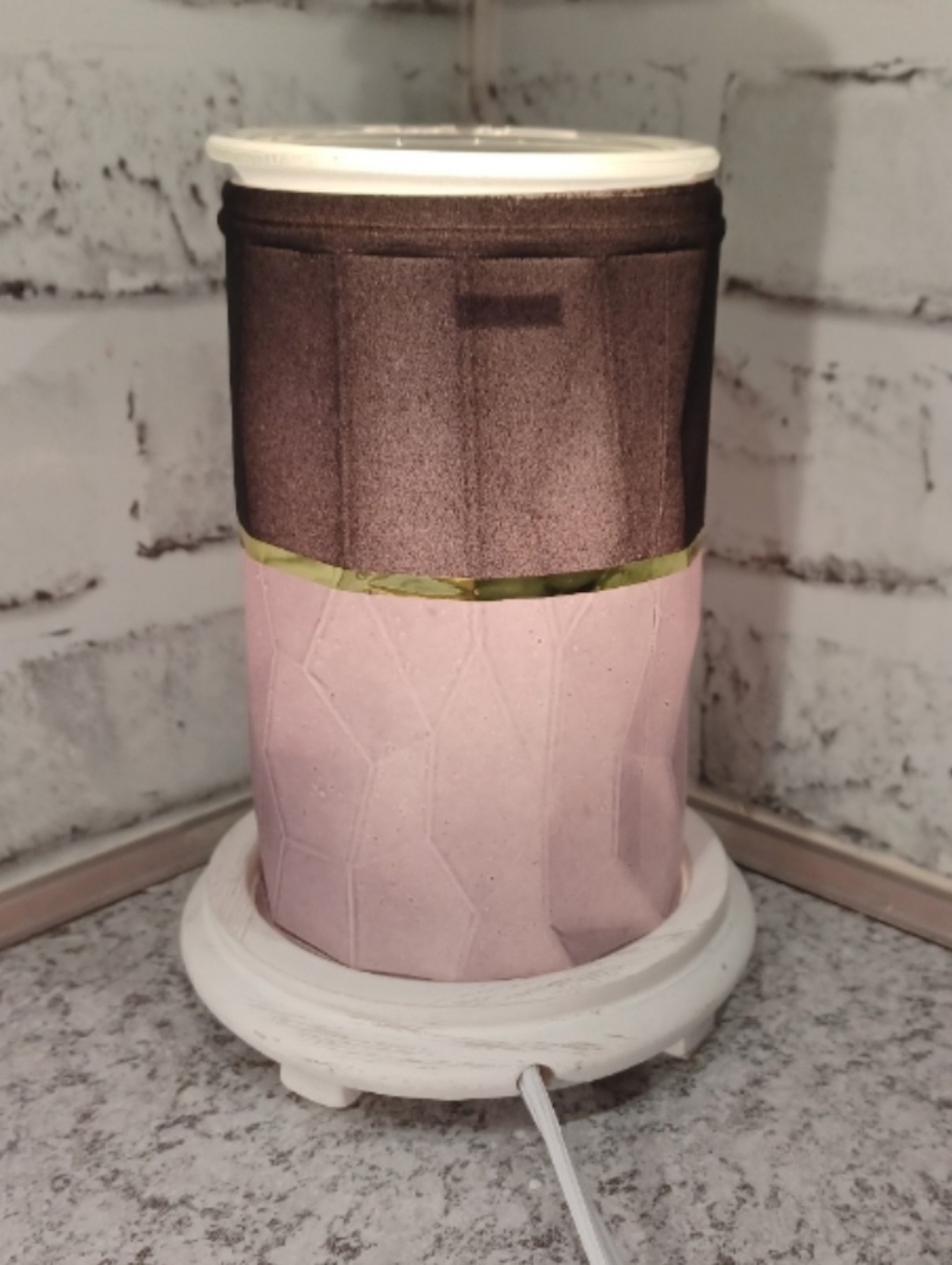 Grey Line Black Gold & White Simmer Pot Wax Warmer Pink Zebra New warms oil